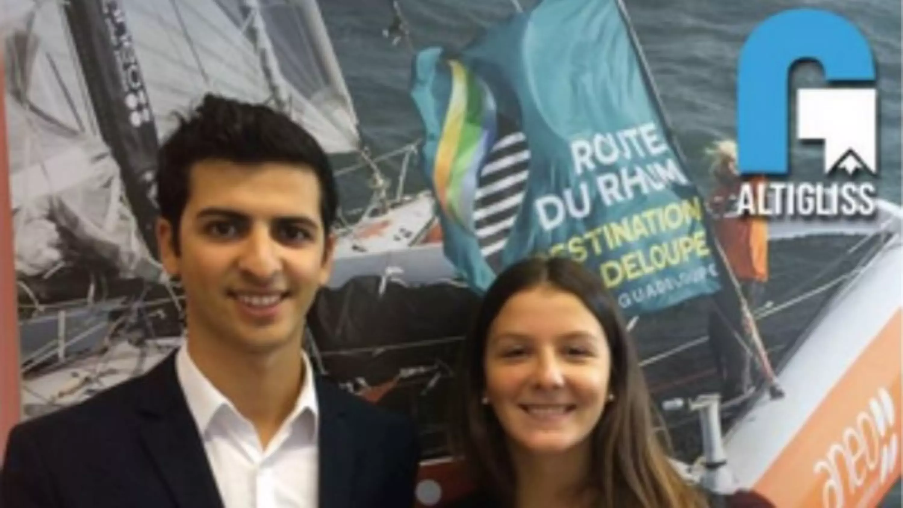 Bilal Baou, président, et Laura Colomba, responsable communication lors de la cérémonie